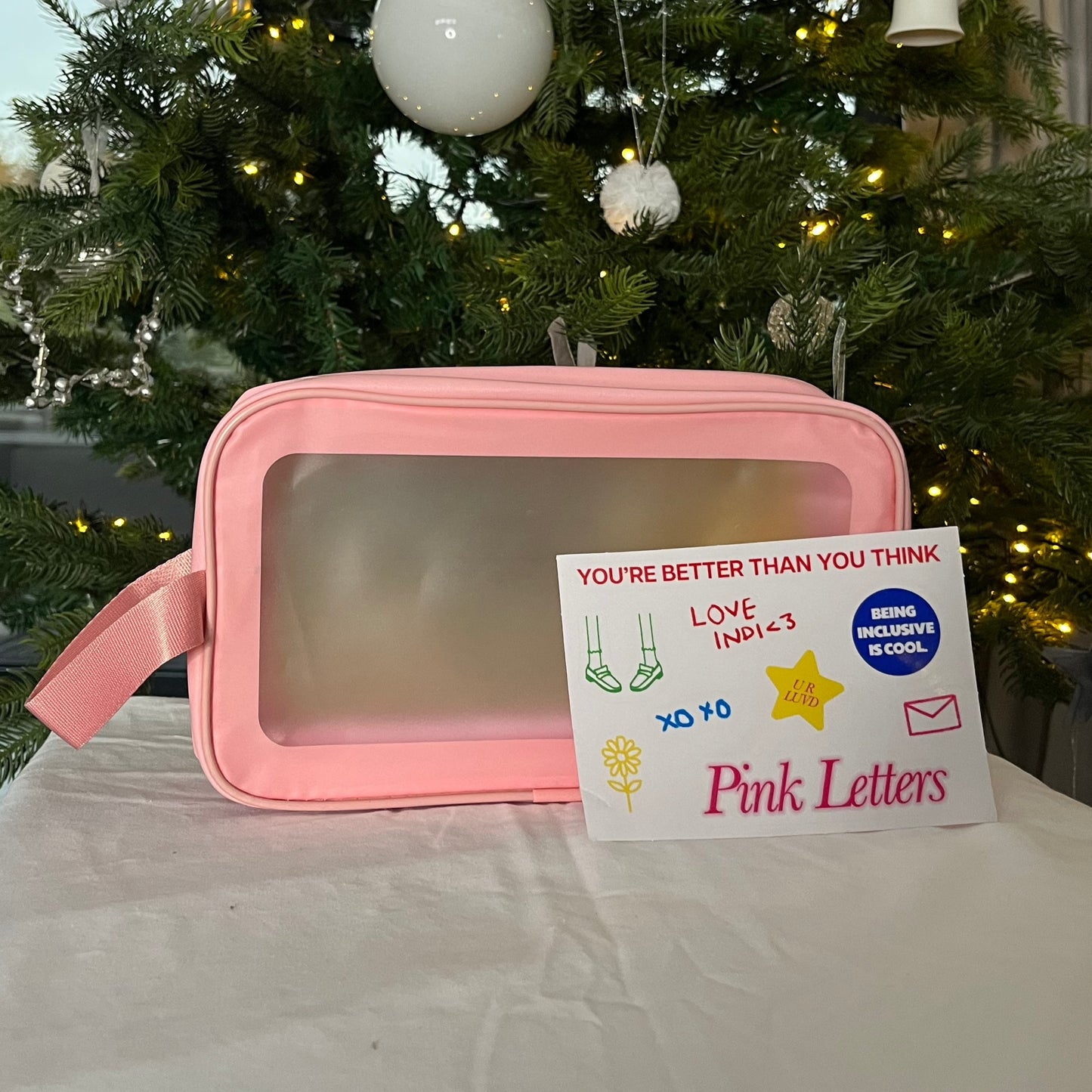 Medium Pink Wash Bag To Customise