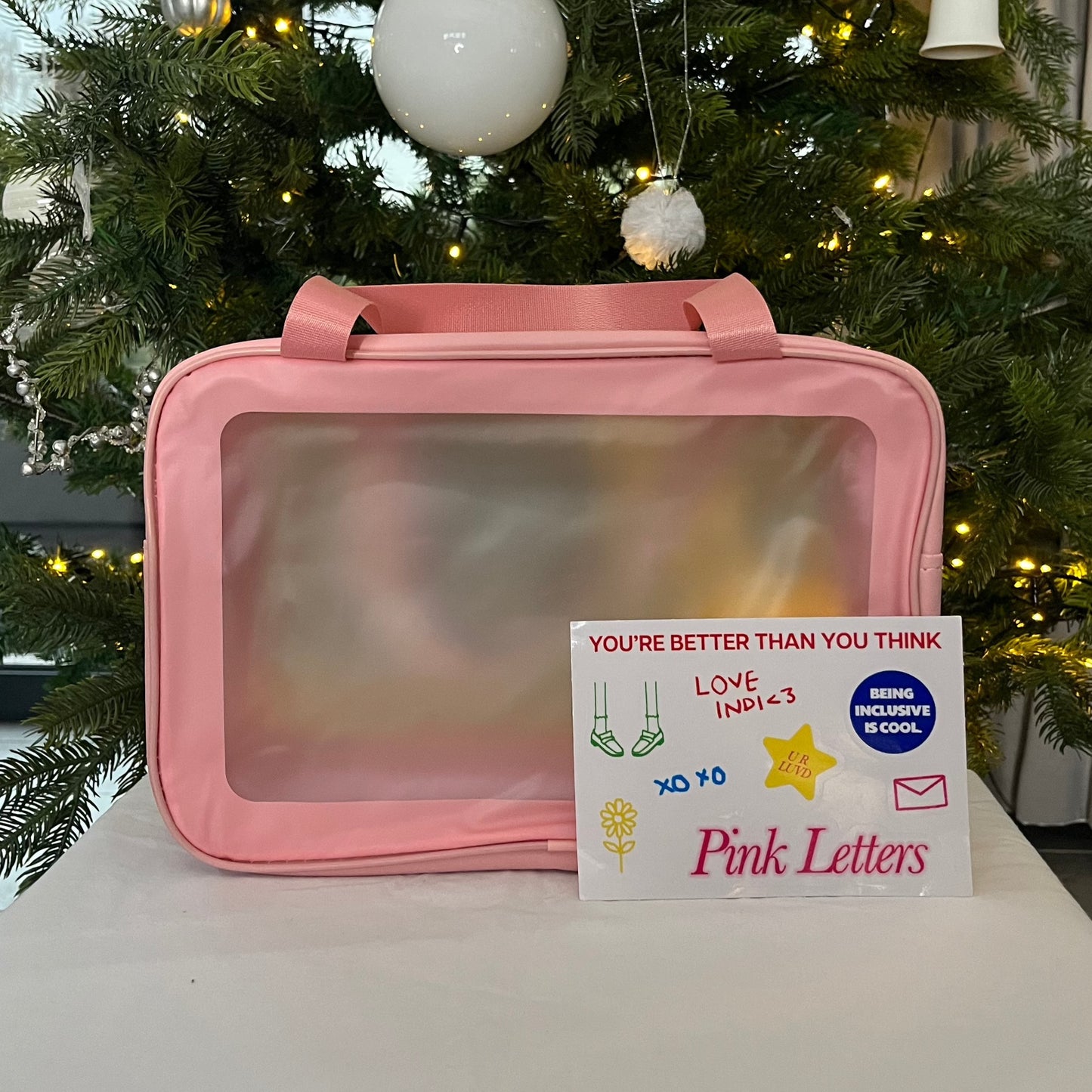Large Pink Wash Bag To Customise